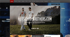 Desktop Screenshot of klitschko-brothers.com
